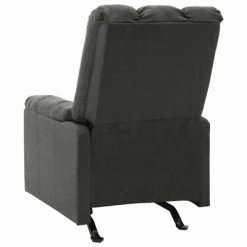 VidaXL Fauteuil inclinable Gris foncé Tissu -Fauteuils Soldes image 3 321401