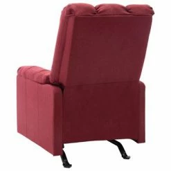 VidaXL Fauteuil inclinable Rouge bordeaux Tissu -Fauteuils Soldes image 3 321403
