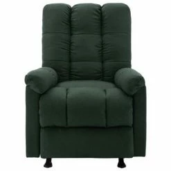 VidaXL Fauteuil inclinable Vert foncé Tissu -Fauteuils Soldes image 3 321406