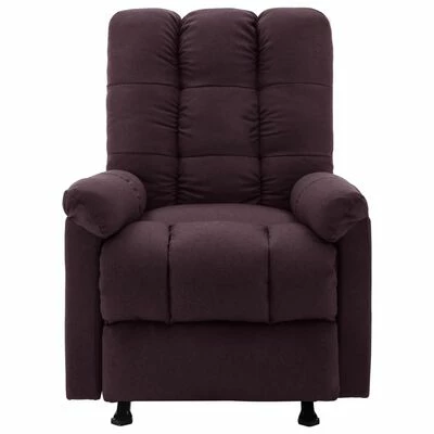 VidaXL Fauteuil inclinable Violet Tissu 5 VidaXL Fauteuil inclinable Violet Tissu – Image 3