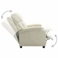 322437 vidaXL Recliner White Faux Leather 10 322437 vidaXL Recliner White Faux Leather -Fauteuils Soldes image 3 322437