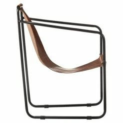 VidaXL Fauteuil de relaxation Marron Cuir véritable -Fauteuils Soldes image 3 323726