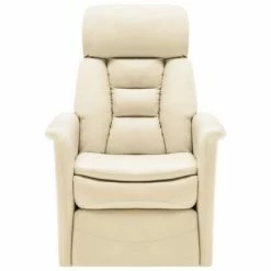 VidaXL Fauteuil inclinable Blanc Similicuir 10 VidaXL Fauteuil inclinable Blanc Similicuir -Fauteuils Soldes image 3 324008