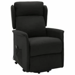 VidaXL Fauteuil inclinable Noir Tissu 10 VidaXL Fauteuil inclinable Noir Tissu -Fauteuils Soldes image 3 324023