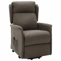 VidaXL Fauteuil inclinable Marron Tissu -Fauteuils Soldes image 3 324025