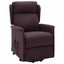 VidaXL Fauteuil inclinable Violet Tissu -Fauteuils Soldes image 3 324028