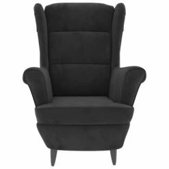 VidaXL Fauteuil Gris foncé Velours -Fauteuils Soldes image 3 324060