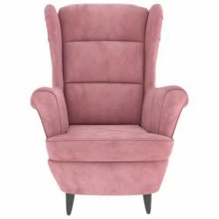 VidaXL Fauteuil Rose Velours 10 VidaXL Fauteuil Rose Velours -Fauteuils Soldes image 3 324063