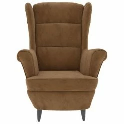 VidaXL Fauteuil Marron Velours -Fauteuils Soldes image 3 324067
