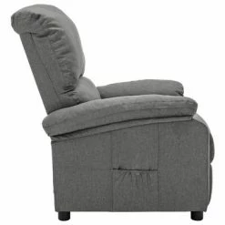VidaXL Fauteuil inclinable Gris clair Tissu -Fauteuils Soldes image 3 324069