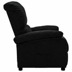 VidaXL Fauteuil inclinable Noir Tissu -Fauteuils Soldes image 3 324071