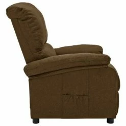VidaXL Fauteuil inclinable Marron Tissu 10 VidaXL Fauteuil inclinable Marron Tissu -Fauteuils Soldes image 3 324073