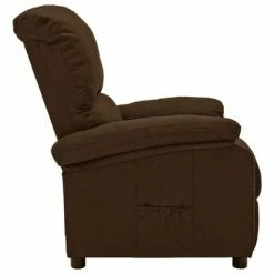 VidaXL Fauteuil inclinable Marron foncé Tissu -Fauteuils Soldes image 3 324074