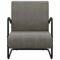 VidaXL Fauteuil Gris clair Tissu -Fauteuils Soldes image 3 325735