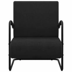 VidaXL Fauteuil Noir Tissu -Fauteuils Soldes image 3 325737