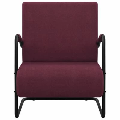 VidaXL Fauteuil Violet Tissu 5 VidaXL Fauteuil Violet Tissu – Image 3
