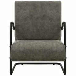 VidaXL Fauteuil Gris Similicuir 10 VidaXL Fauteuil Gris Similicuir -Fauteuils Soldes image 3 325745