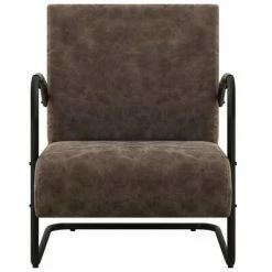VidaXL Fauteuil Marron foncé Similicuir -Fauteuils Soldes image 3 325747