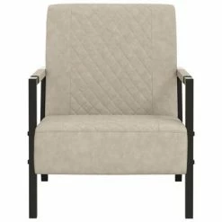 VidaXL Fauteuil Gris clair Similicuir -Fauteuils Soldes image 3 325755