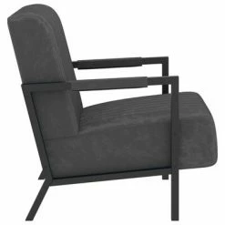VidaXL Fauteuil Gris foncé Velours -Fauteuils Soldes image 3 325759