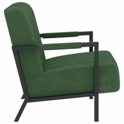 VidaXL Fauteuil Vert foncé Velours -Fauteuils Soldes image 3 325760