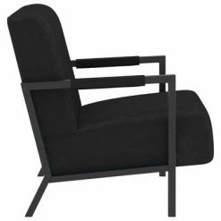 VidaXL Fauteuil Noir Velours 10 VidaXL Fauteuil Noir Velours -Fauteuils Soldes image 3 325764