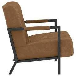 VidaXL Fauteuil Marron Velours -Fauteuils Soldes image 3 325766