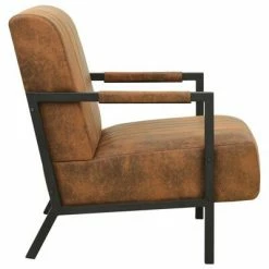 VidaXL Fauteuil Marron Tissu -Fauteuils Soldes image 3 325768
