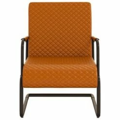 VidaXL Chaise cantilever Marron Similicuir 10 VidaXL Chaise cantilever Marron Similicuir -Fauteuils Soldes image 3 325780