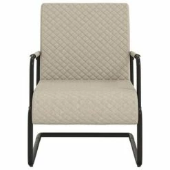 VidaXL Chaise cantilever Gris clair Similicuir -Fauteuils Soldes image 3 325785
