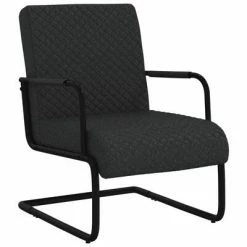 VidaXL Chaise cantilever Noir Similicuir 10 VidaXL Chaise cantilever Noir Similicuir -Fauteuils Soldes image 3 325786