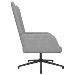 VidaXL Chaise de relaxation Gris clair Tissu -Fauteuils Soldes image 3 327567
