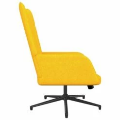 VidaXL Chaise de relaxation Jaune moutarde Tissu -Fauteuils Soldes image 3 327574
