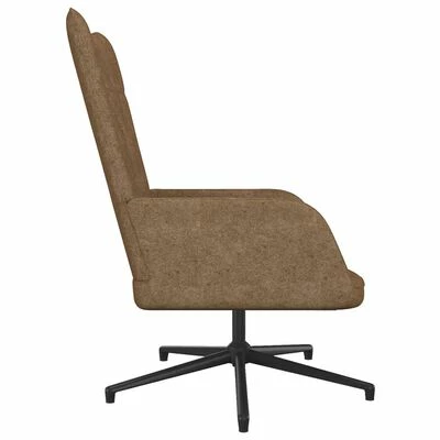 VidaXL Chaise de relaxation Taupe Tissu 5 VidaXL Chaise de relaxation Taupe Tissu – Image 3