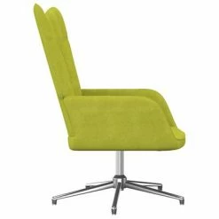 VidaXL Chaise de relaxation Vert Tissu -Fauteuils Soldes image 3 327594