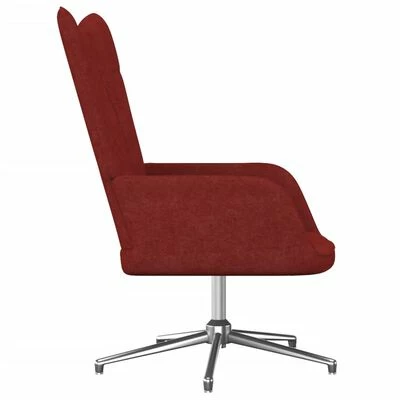 VidaXL Chaise de relaxation Rouge bordeaux Tissu 5 VidaXL Chaise de relaxation Rouge bordeaux Tissu – Image 3