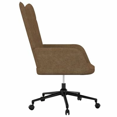VidaXL Chaise de relaxation Taupe Tissu 5 VidaXL Chaise de relaxation Taupe Tissu – Image 3