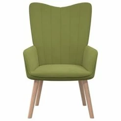 VidaXL Chaise de relaxation Vert clair Velours -Fauteuils Soldes image 3 327658