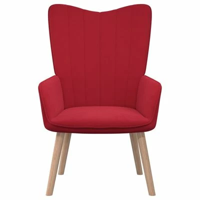 VidaXL Chaise de relaxation Rouge bordeaux Velours 5 VidaXL Chaise de relaxation Rouge bordeaux Velours – Image 3