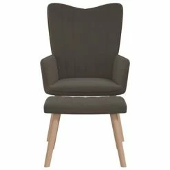 VidaXL Chaise de relaxation avec repose-pied Gris foncé Velours 10 VidaXL Chaise de relaxation avec repose-pied Gris foncé Velours -Fauteuils Soldes image 3 327667
