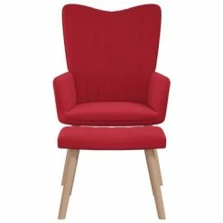 VidaXL Chaise de relaxation avec repose-pied Rouge bordeaux Velours 10 VidaXL Chaise de relaxation avec repose-pied Rouge bordeaux Velours -Fauteuils Soldes image 3 327671