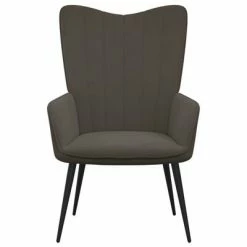 VidaXL Chaise de relaxation Gris foncé Velours 10 VidaXL Chaise de relaxation Gris foncé Velours -Fauteuils Soldes image 3 327678