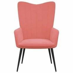 VidaXL Chaise de relaxation Rose Velours -Fauteuils Soldes image 3 327681
