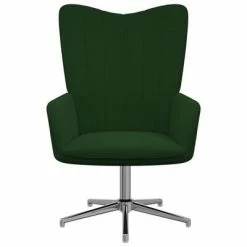 VidaXL Chaise de relaxation Vert foncé Velours 10 VidaXL Chaise de relaxation Vert foncé Velours -Fauteuils Soldes image 3 327723