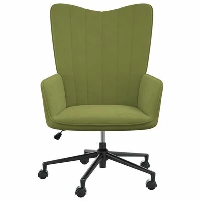 VidaXL Chaise de relaxation Vert clair Velours 5 VidaXL Chaise de relaxation Vert clair Velours – Image 3