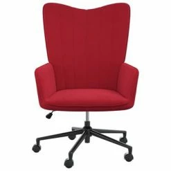 VidaXL Chaise de relaxation Rouge bordeaux Velours -Fauteuils Soldes image 3 327781