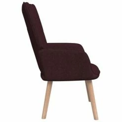 VidaXL Chaise de relaxation Violet Tissu 10 VidaXL Chaise de relaxation Violet Tissu -Fauteuils Soldes image 3 327929