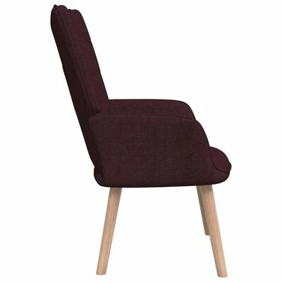 VidaXL Chaise de relaxation Violet Tissu 5 VidaXL Chaise de relaxation Violet Tissu – Image 3