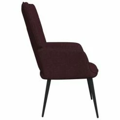 VidaXL Chaise de relaxation Violet Tissu -Fauteuils Soldes image 3 327951