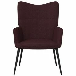 VidaXL Chaise de relaxation avec tabouret Violet Tissu -Fauteuils Soldes image 3 327962